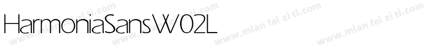 HarmoniaSans W02 Light字体转换